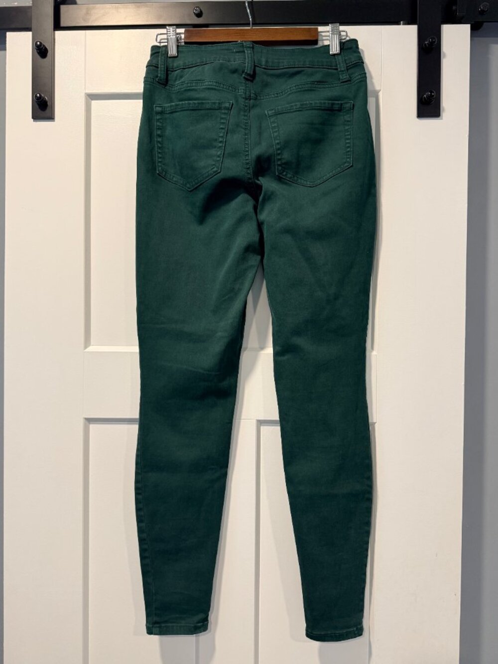 Maurices M Jeans Hunter Green Stretch Jeggings - Picture 3 of 5
